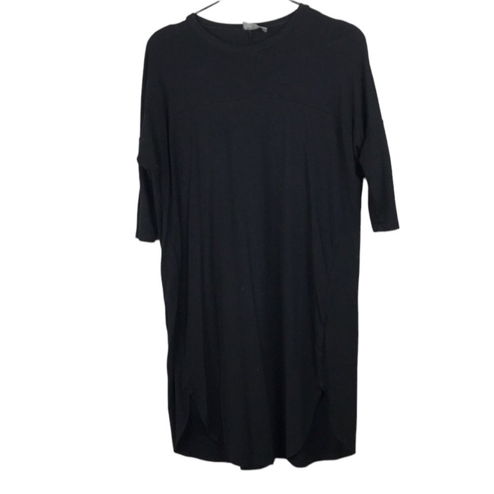 ASOS black 3/4 sleeve tee dress